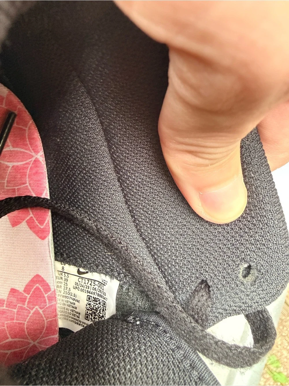 Nike Black High-Top Sneakers with White Soles